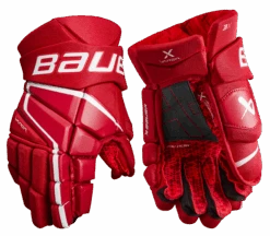 Bauer Vapor 3X Senior Hockey Gloves -Hockey Sales Store 3X SR FRONT RED2