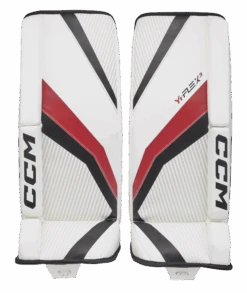 CCM YTFLEX 3 Youth Goalie Pads -Hockey Sales Store GPYFX3 WHTBKRD 01