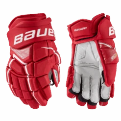 Bauer Supreme Ultrasonic Senior Hockey Gloves -Hockey Sales Store SUPREMEULTRASONICGloveSenior RED