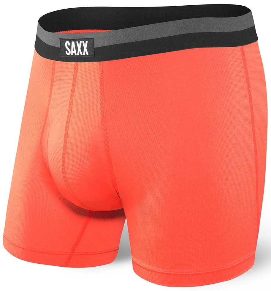 SAXX Sport Mesh Boxer Brief Fly Orange 1 SAXX Sport Mesh Boxer Brief Fly Orange