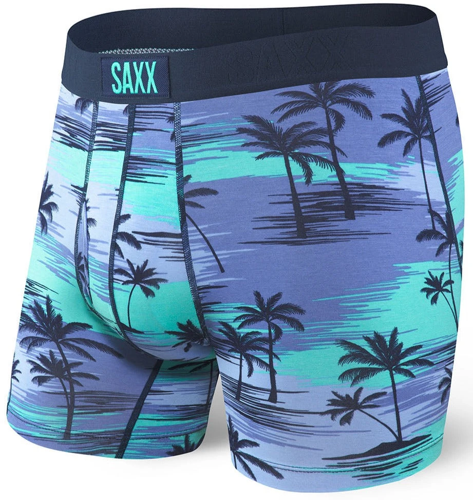 SAXX Ultra Boxer Brief Blue Palm Sunset 1 SAXX Ultra Boxer Brief Blue Palm Sunset