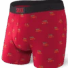 SAXX Ultra Freeagent Boxer Fly Red Holiday Errand