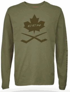 CCM Nostalgia Leaf Long Sleeve Tee Adult