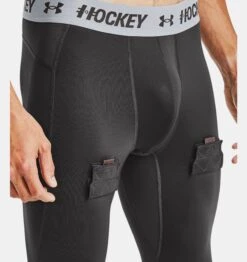 Under Armour Men's Hockey Compression Leggings -Hockey Sales Store V5 1356492 010 VELCRO