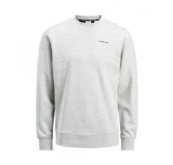 True Hockey X Jack & Jones Twist Sweat Crew Neck -Hockey Sales Store true hockey apparel twist sweat crew neck grey 2
