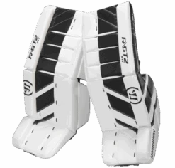 Warrior Ritual GT2 Intermediate Goalie Pads (w/ Knee Pads) -Hockey Sales Store warrior ritual gt2 intermediate goalie pads black white
