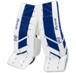 Warrior Ritual GT2 Junior Goalie Pads (w/ Knee Pads) -Hockey Sales Store warrior ritual gt2 junior goalie pads white blue
