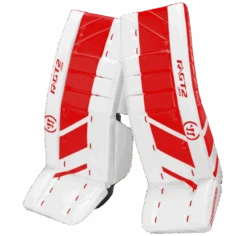 Warrior Ritual GT2 Junior Goalie Pads (w/ Knee Pads) -Hockey Sales Store warrior ritual gt2 junior goalie pads white red