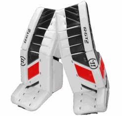 Warrior Ritual GT2 Senior Goalie Pads (w/ Knee Pads) 15 Warrior Ritual GT2 Senior Goalie Pads (w/ Knee Pads) -Hockey Sales Store warrior ritual gt2 senior goalie pads white black red