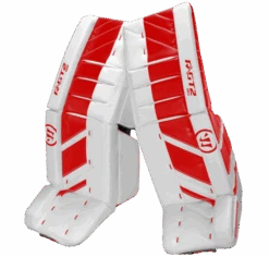 Warrior Ritual GT2 Senior Goalie Pads (w/ Knee Pads) 17 Warrior Ritual GT2 Senior Goalie Pads (w/ Knee Pads) -Hockey Sales Store warrior ritual gt2 senior goalie pads white red
